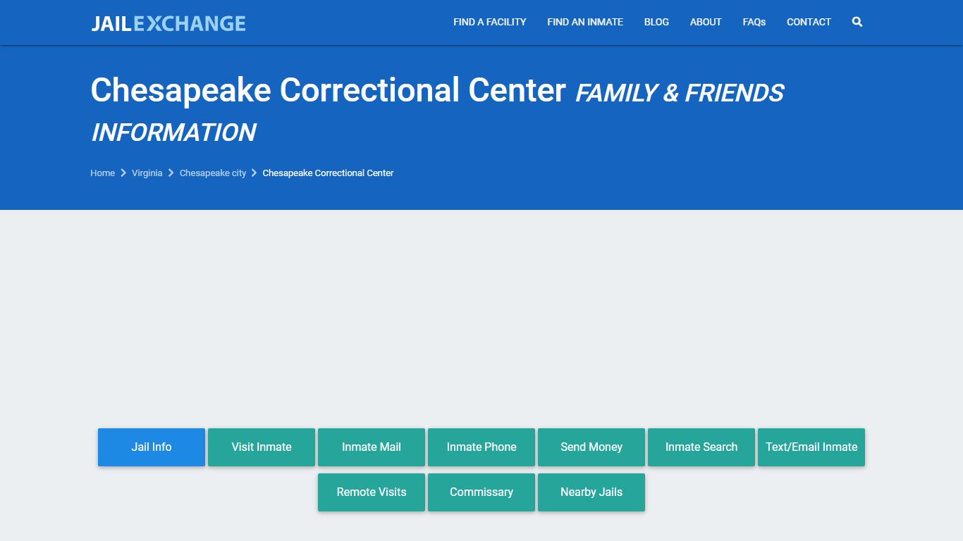 Chesapeake Correctional Center VA | Booking, Visiting, Calls, Phone